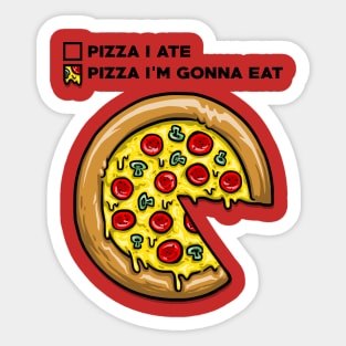 Pizza Pie Chart Sticker